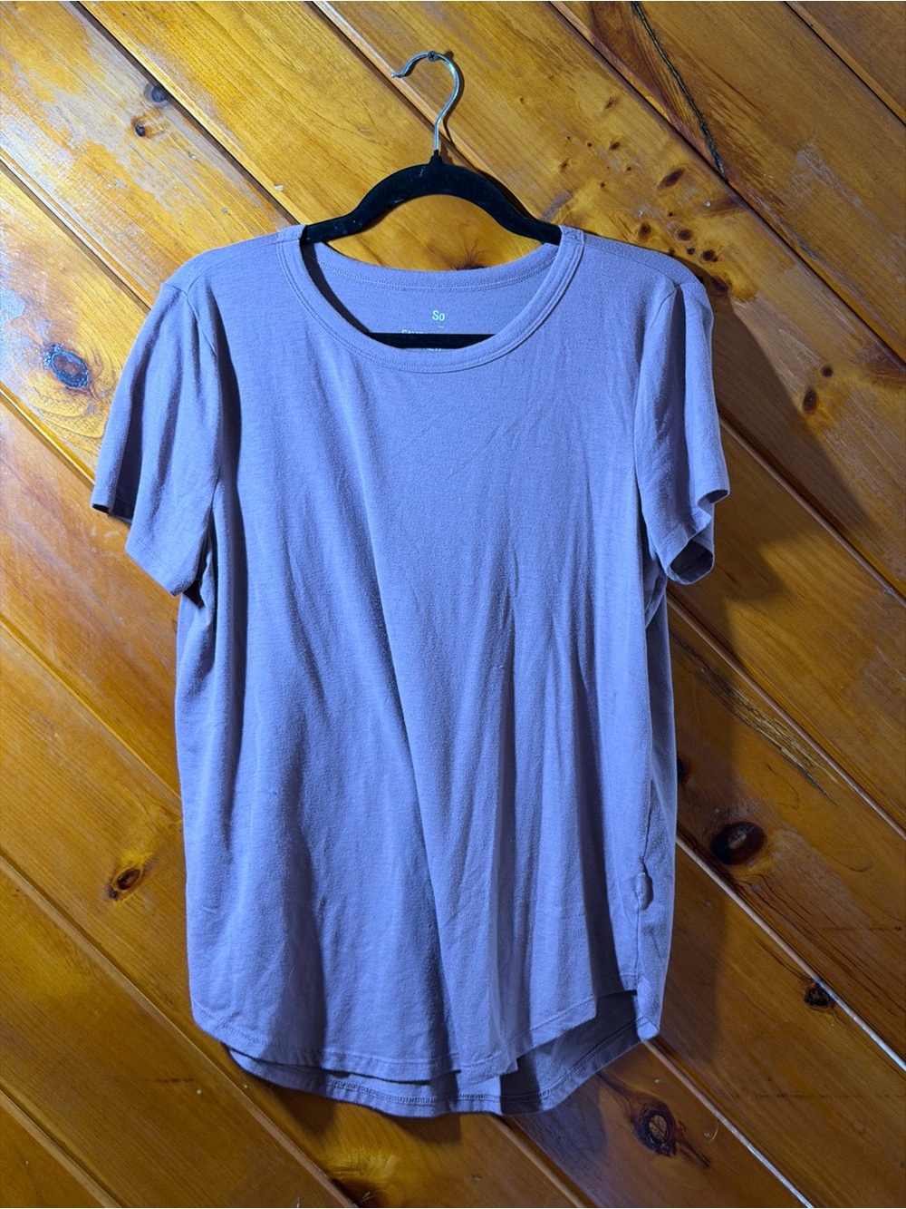 Source Unknown Lavender Short Sleeve Crewneck Tee